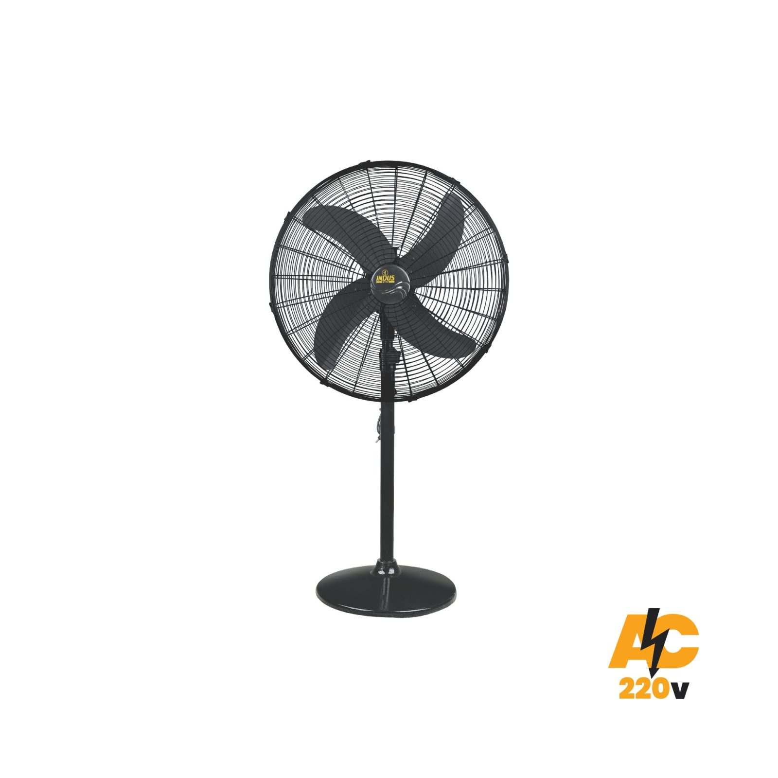 PEDESTAL FAN BLACK 24"