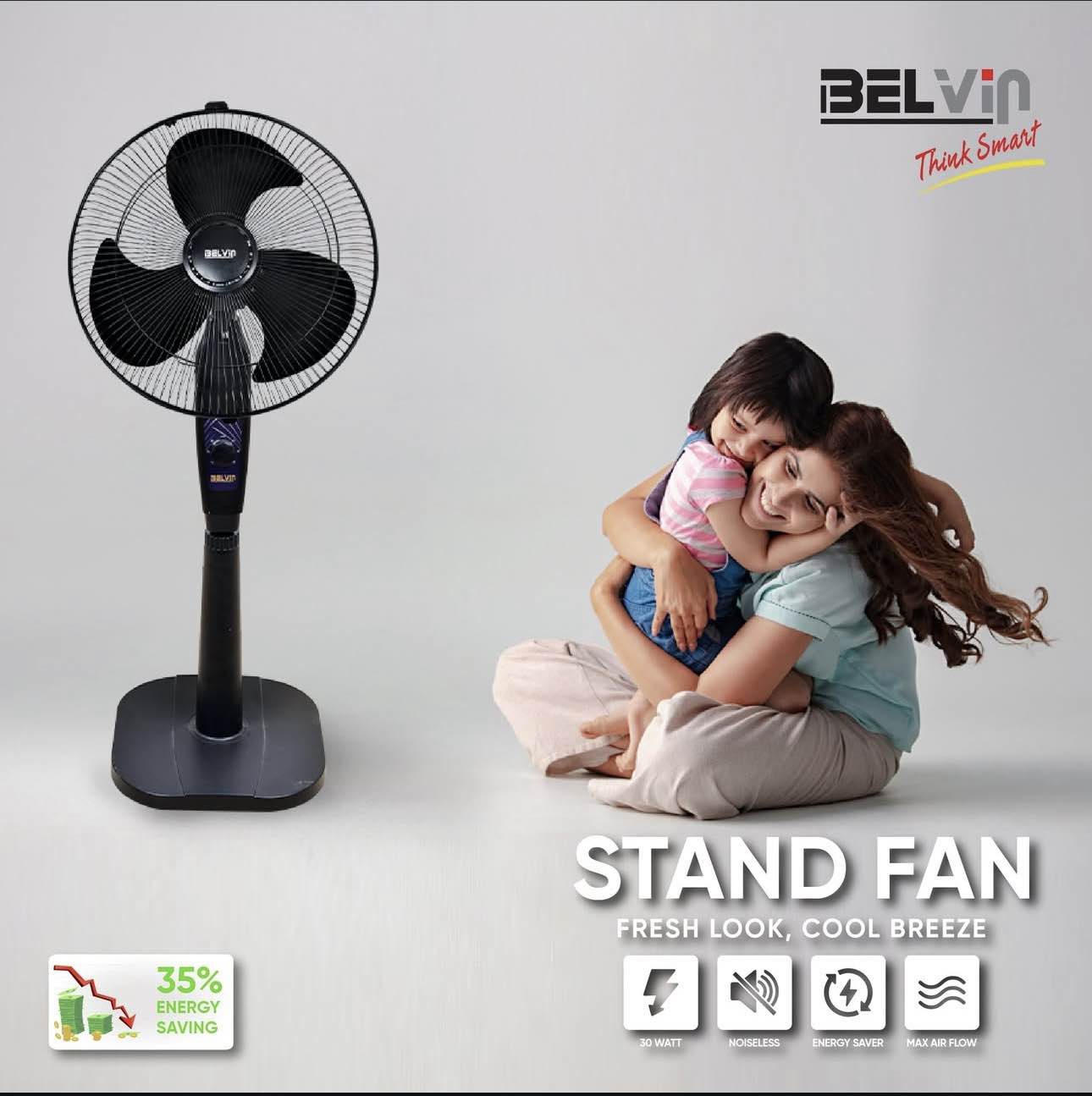 STAND FAN BLACK