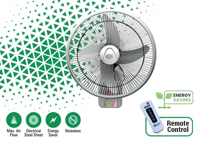 WALL BRACKET FAN SILVER
