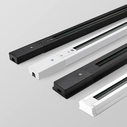 TRACK LIGHT CHANNEL WHITE/BLACK 1METER