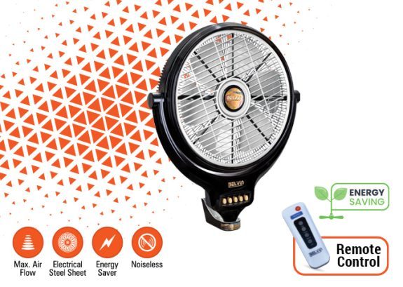 LOUVER BRACKET FAN BLACK
