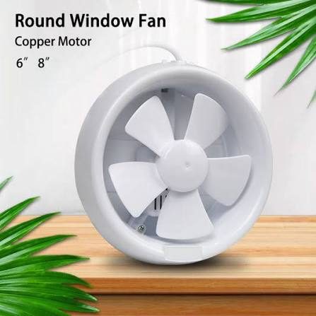 WINDOW EXHAUST FAN PLASTIC 6"